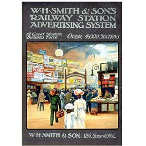 Wee Blue Coo Vintage Ad Smith Railway Train Station London UK Wall Art Print Wee Blue Coo Vintage Ad Smith Railway Train Station London UK Wall Art Print