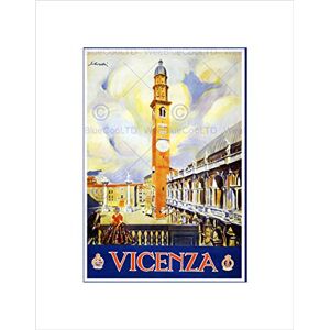 Wee Blue Coo Travel Vicenza Italy Basilica Palladiana Vintage Ad Wall Art Print Wee Blue Coo Travel Vicenza Italy Basilica Palladiana Vintage Ad Wall Art Print
