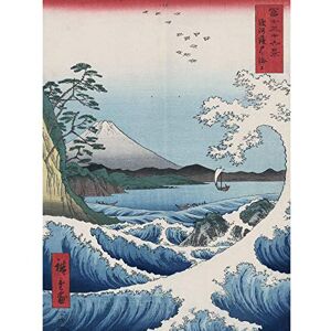 Wee Blue Coo Utagawa Hiroshige Sea Off Satta Large Wall Art Poster Print Thick Paper 18X24 Inch Wee Blue Coo Utagawa Hiroshige Sea Off Satta Large Wall Art Poster Print Thick Paper 18X24 Inch