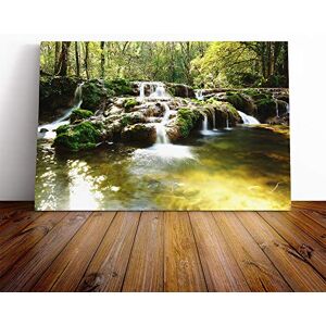 Big Box Art Canvas Print Wall Art Landscape Forest Wood Stream (6) Mounted and Stretched Box Frame Picture Home Decor for Kitchen, Living Room, Bedroom, Hallway, Multi-Colour, 20x14 Inch Big Box Art Canvas Print Wall Art Landscape Forest Wood Stream (6) Mounted and Stretched Box Frame Picture Home Decor for Kitchen, Living Room, Bedroom, Hallway, Multi-Colour, 20x14 Inch