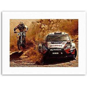 Wee Blue Coo Motocross Bike Rally Car Dirt Race Picture Sport Canvas Art Print Wee Blue Coo Motocross Bike Rally Car Dirt Race Picture Sport Canvas Art Print
