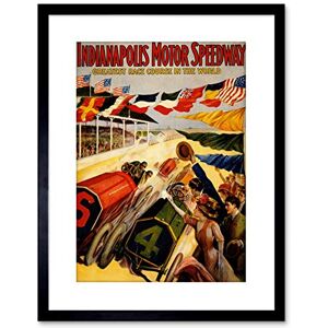 Wee Blue Coo SPORT AD VENUE INDIANAPOLIS MOTOR SPEEDWAY USA FRAMED PRINT F97X2436 Wee Blue Coo SPORT AD VENUE INDIANAPOLIS MOTOR SPEEDWAY USA FRAMED PRINT F97X2436