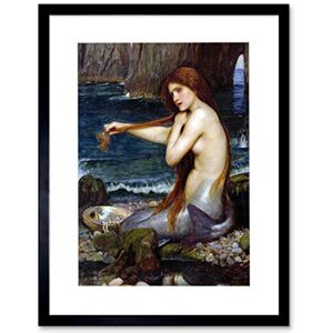 Wee Blue Coo Waterhouse Mermaid Old Master Painting Framed Art Print Picture F12X467 Wee Blue Coo Waterhouse Mermaid Old Master Painting Framed Art Print Picture F12X467