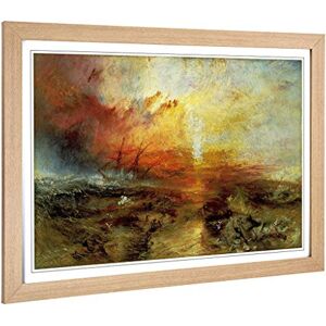 Big Box Art Framed Print of J.M.W (Joseph Mallord William Turner) The Slave Ship Design Wall Art Picture Home Decor for Living Room, Bedroom, Office, Oak, A2 / 24.5x18 Inch / 62x45cm Big Box Art Framed Print of J.M.W (Joseph Mallord William Turner) The Slave Ship Design Wall Art Picture Home Decor for Living Room, Bedroom, Office, Oak, A2 / 24.5x18 Inch / 62x45cm