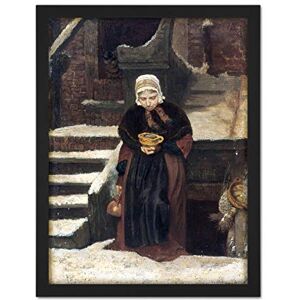 Artery8 August Alleba Lifes Eventide Old Woman Painting Artwork Framed Wall Art Print 18X24 Inch Artery8 August Alleba Lifes Eventide Old Woman Painting Artwork Framed Wall Art Print 18X24 Inch