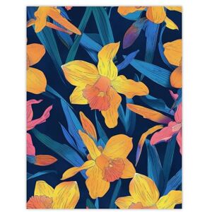 Artery8 Daffodil Flowers Pink Yellow Blue Floral Design For Living Room Large Wall Art Poster Print Thick Paper 18X24 Inch Artery8 Daffodil Flowers Pink Yellow Blue Floral Design For Living Room Large Wall Art Poster Print Thick Paper 18X24 Inch