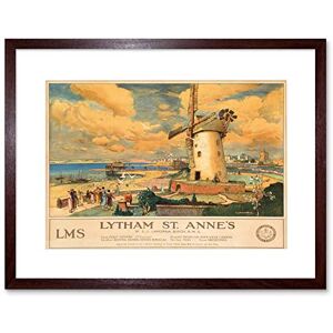 Wee Blue Coo Travel England Lancashire Lytham St Annes Windmill Framed Wall Art Print Wee Blue Coo Travel England Lancashire Lytham St Annes Windmill Framed Wall Art Print