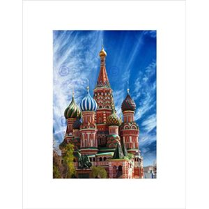 Wee Blue Coo ST BASILS CATHEDRAL RED SQUARE MOSCOW BLACK FRAMED ART PRINT PICTURE B12X8947 Wee Blue Coo ST BASILS CATHEDRAL RED SQUARE MOSCOW BLACK FRAMED ART PRINT PICTURE B12X8947