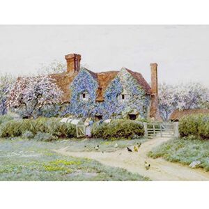 Artery8 Helen Allingham Buckinghamshire House Penstreet Painting Premium Wall Art Canvas Print 18X24 Inch Artery8 Helen Allingham Buckinghamshire House Penstreet Painting Premium Wall Art Canvas Print 18X24 Inch
