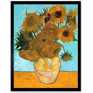 Wee Blue Coo Vincent Van Gogh Still Life Vase With Twelve Sunflowers Old Art Print Framed Poster Wall Decor 12X16 Inch Wee Blue Coo Vincent Van Gogh Still Life Vase With Twelve Sunflowers Old Art Print Framed Poster Wall Decor 12X16 Inch