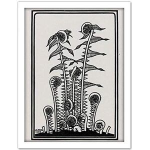 Artery8 Julie De Graag Ferns Plants Nature 1920 Artwork Framed Wall Art Print 18X24 Inch Artery8 Julie De Graag Ferns Plants Nature 1920 Artwork Framed Wall Art Print 18X24 Inch