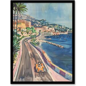 Artery8 Monaco Motor Sport Race Track Cityscape Painting Man Cave Artwork Framed Wall Art Print A4 Artery8 Monaco Motor Sport Race Track Cityscape Painting Man Cave Artwork Framed Wall Art Print A4