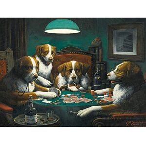 Artery8 Cassius Marcellus Coolidge Poker Game Dogs Painting Premium Wall Art Canvas Print 18X24 Inch Artery8 Cassius Marcellus Coolidge Poker Game Dogs Painting Premium Wall Art Canvas Print 18X24 Inch
