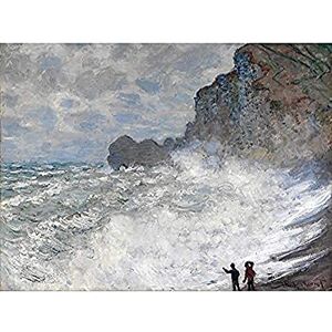Fine Art Prints Claude Monet Rough Weather At Etretat Unframed Wall Art Print Poster Home Decor Premium Fine Art Prints Claude Monet Rough Weather At Etretat Unframed Wall Art Print Poster Home Decor Premium