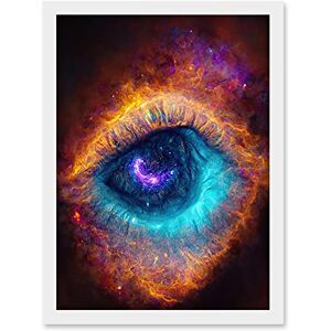 Doppelganger33 LTD The Eye Of God Vibrant Luminescent Space Nebula All Seeing Artwork Framed Wall Art Print A4 Doppelganger33 LTD The Eye Of God Vibrant Luminescent Space Nebula All Seeing Artwork Framed Wall Art Print A4