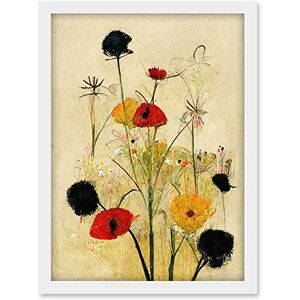 Doppelganger33 LTD Red Poppies And Yellow Marigolds Wild Flowers Artwork Framed A3 Wall Art Print Doppelganger33 LTD Red Poppies And Yellow Marigolds Wild Flowers Artwork Framed A3 Wall Art Print