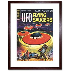 Wee Blue Coo Comic Book Cover Ufo Flying Saucers Alien Sci Fi Framed Wall Art Print Wee Blue Coo Comic Book Cover Ufo Flying Saucers Alien Sci Fi Framed Wall Art Print