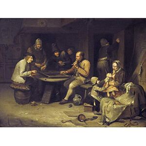 Artery8 Van Heemskerckan Inn Backgammon Players Painting Unframed Wall Art Print Poster Home Decor Premium Artery8 Van Heemskerckan Inn Backgammon Players Painting Unframed Wall Art Print Poster Home Decor Premium