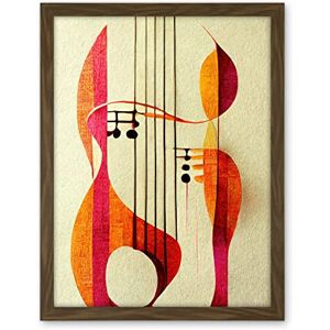 Wee Blue Coo Abstract Autumnal Boho Musical Music Symbol Clef in Cream Pink Copper Yellow Artwork Framed Wall Art Print 18X24 Inch Wee Blue Coo Abstract Autumnal Boho Musical Music Symbol Clef in Cream Pink Copper Yellow Artwork Framed Wall Art Print 18X24 Inch