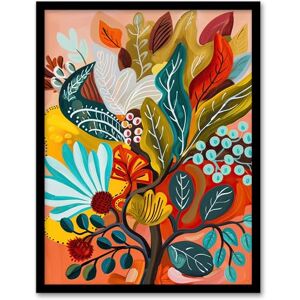 Artery8 Colourful Floral Botanical Bouquet Painting Living Room Artwork Framed Wall Art Print 18X24 Inch Artery8 Colourful Floral Botanical Bouquet Painting Living Room Artwork Framed Wall Art Print 18X24 Inch