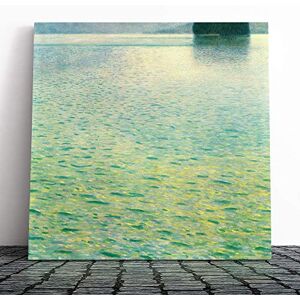 Big Box Art Canvas Print Wall Art Gustav Klimt Lake Attersee Mounted and Stretched Box Frame Picture Home Decor for Kitchen, Living, Dining Room, Bedroom, Hallway, Multi-Colour, 14x14 Inch Big Box Art Canvas Print Wall Art Gustav Klimt Lake Attersee Mounted and Stretched Box Frame Picture Home Decor for Kitchen, Living, Dining Room, Bedroom, Hallway, Multi-Colour, 14x14 Inch