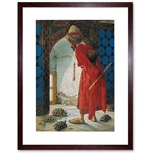 Wee Blue Coo Painting Osman Hamdi Bey Tortoise Trainer Old Master Framed Wall Art Print Wee Blue Coo Painting Osman Hamdi Bey Tortoise Trainer Old Master Framed Wall Art Print