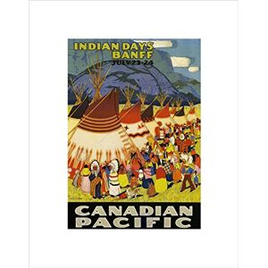 Wee Blue Coo TRAVEL INDIAN DAYS NATIVE AMERICAN TIPI FESTIVAL BANFF CANADA ART PRINT B12X6435 Wee Blue Coo TRAVEL INDIAN DAYS NATIVE AMERICAN TIPI FESTIVAL BANFF CANADA ART PRINT B12X6435