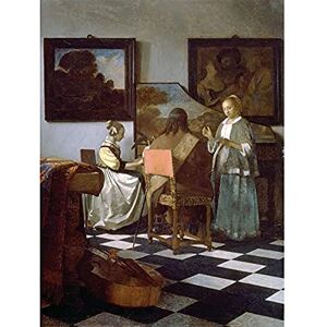 Artery8 Vermeer The Concert Music Painting Unframed Wall Art Print Poster Home Decor Premium Artery8 Vermeer The Concert Music Painting Unframed Wall Art Print Poster Home Decor Premium