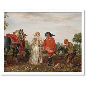 Artery8 Pietersz Van De Venne Spring The Meeting Painting Art Print Framed Poster Wall Decor 12x16 inch Artery8 Pietersz Van De Venne Spring The Meeting Painting Art Print Framed Poster Wall Decor 12x16 inch