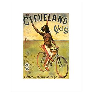 Wee Blue Coo Travel Transport Cleveland Cycles Native American Bike Wall Art Print Wee Blue Coo Travel Transport Cleveland Cycles Native American Bike Wall Art Print