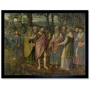 Artery8 Coninxloo Scenes Life St John The Baptist Painting Art Print Framed Poster Wall Decor 12x16 inch Artery8 Coninxloo Scenes Life St John The Baptist Painting Art Print Framed Poster Wall Decor 12x16 inch