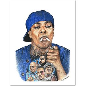 Wee Blue Coo Wayne Maguire Tattooed Smokey Craig Big Worm Inked Ikon Large Framed Art Print Poster Wall Decor 18x24 inch Wee Blue Coo Wayne Maguire Tattooed Smokey Craig Big Worm Inked Ikon Large Framed Art Print Poster Wall Decor 18x24 inch