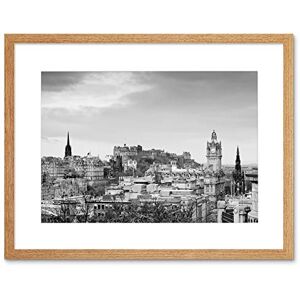 Wee Blue Coo Photo Cityscape Edinburgh Castle Rooftops Black White Framed Wall Art Print Wee Blue Coo Photo Cityscape Edinburgh Castle Rooftops Black White Framed Wall Art Print