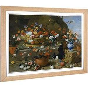 Big Box Art Framed Print of Jan Van Kessel Still Life Flowers, Birds and Rabbit Design Wall Art Picture Home Decor for Kitchen, Living Room, Bedroom, Office, Oak, A2 / 24.5x18 Inch / 62x45cm Big Box Art Framed Print of Jan Van Kessel Still Life Flowers, Birds and Rabbit Design Wall Art Picture Home Decor for Kitchen, Living Room, Bedroom, Office, Oak, A2 / 24.5x18 Inch / 62x45cm