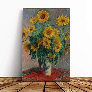 Big Box Art Canvas Print Wall Art Claude Monet Bouquet of Sunflowers Mounted & Stretched Box Frame Picture Home Decor for Kitchen, Living Room, Bedroom, Hallway, Multi-Colour, 20x14 Inch Big Box Art Canvas Print Wall Art Claude Monet Bouquet of Sunflowers Mounted & Stretched Box Frame Picture Home Decor for Kitchen, Living Room, Bedroom, Hallway, Multi-Colour, 20x14 Inch