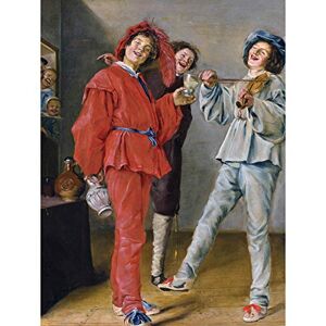Artery8 Judith Leyster Merry Trio 1629 Painting Large Wall Art Poster Print Thick Paper 18X24 Inch Artery8 Judith Leyster Merry Trio 1629 Painting Large Wall Art Poster Print Thick Paper 18X24 Inch
