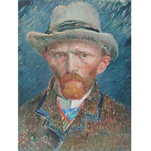Artery8 Vincent Van Gogh Self Portrait Illustration Premium Wall Art Canvas Print 18X24 Inch Artery8 Vincent Van Gogh Self Portrait Illustration Premium Wall Art Canvas Print 18X24 Inch