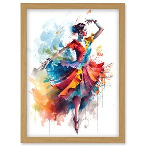 Artery8 - Flamenco Dancer in Motion - Rainbow - Art print Artery8 - Flamenco Dancer in Motion - Rainbow - Art print