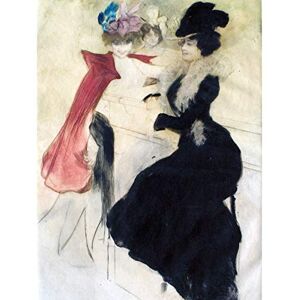 Artery8 Chahine At The Bar Woman Drawing Premium Wall Art Canvas Print 18X24 Inch Artery8 Chahine At The Bar Woman Drawing Premium Wall Art Canvas Print 18X24 Inch