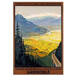 Wee Blue Coo Grenoble France Alpine Valley Mountain Pine Tree Picture Wall Art Print Wee Blue Coo Grenoble France Alpine Valley Mountain Pine Tree Picture Wall Art Print