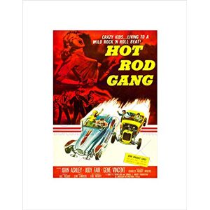Wee Blue Coo Film Hot Rod Gang Pulp Fiction Crazy Kids Car Race Gene Art Wall Art Print Wee Blue Coo Film Hot Rod Gang Pulp Fiction Crazy Kids Car Race Gene Art Wall Art Print