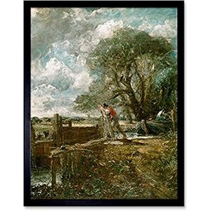 Fine Art Prints John Constable English Sketch For A Boat Passing A Lock, ungerahmt, Wandkunstdruck, Poster, Heimdekoration, Premium Fine Art Prints John Constable English Sketch For A Boat Passing A Lock, ungerahmt, Wandkunstdruck, Poster, Heimdekoration, Premium