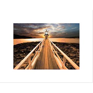 Wee Blue Coo MARSHALL POINT LIGHTHOUSE PIER JETTY SUNSET BLACK FRAMED ART PRINT B12X8184 Wee Blue Coo MARSHALL POINT LIGHTHOUSE PIER JETTY SUNSET BLACK FRAMED ART PRINT B12X8184