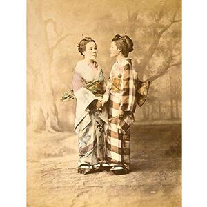 Wee Blue Coo Vintage Watercolour Portrait Geisha Japan Art Print Poster Wall Decor 12X16 Inch Wee Blue Coo Vintage Watercolour Portrait Geisha Japan Art Print Poster Wall Decor 12X16 Inch