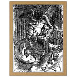 Fine Art Prints Tenniel Jabberwocky Carroll Poem Book Illustration Artwork Framed Wall Art Print 18X24 Inch Fine Art Prints Tenniel Jabberwocky Carroll Poem Book Illustration Artwork Framed Wall Art Print 18X24 Inch
