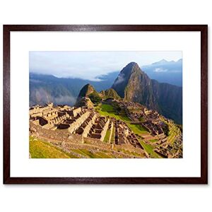 Wee Blue Coo Photo Machu Picchu Ancient Peru Maya Framed Wall Art Print Wee Blue Coo Photo Machu Picchu Ancient Peru Maya Framed Wall Art Print