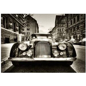 Wee Blue Coo Transport Vintage Photo Morgan Oldtimer Car B&W Wall Art Print Wee Blue Coo Transport Vintage Photo Morgan Oldtimer Car B&W Wall Art Print