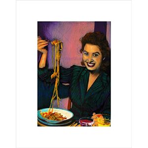 Wee Blue Coo SOPHIA LOREN MOVIE ACTRESS EATING SPAGHETTI PASTA SMILE FRAMED PRINT B12X12254 Wee Blue Coo SOPHIA LOREN MOVIE ACTRESS EATING SPAGHETTI PASTA SMILE FRAMED PRINT B12X12254