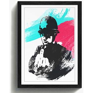 Arty Pie Framed Print Black A2 (24.5x18 Inch) Banksy Rude Copper Graffiti Wall Art V2, Wood, Multi-Colour, 60 x 42 x 2 cm Arty Pie Framed Print Black A2 (24.5x18 Inch) Banksy Rude Copper Graffiti Wall Art V2, Wood, Multi-Colour, 60 x 42 x 2 cm