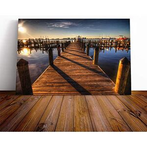 Big Box Art Canvas Print Wall Art Seascape Pier Jetty Sea (5) Mounted and Stretched Box Frame Picture Home Decor for Kitchen, Living, Dining Room, Bedroom, Hallway, Multi-Colour, 30x20 Inch Big Box Art Canvas Print Wall Art Seascape Pier Jetty Sea (5) Mounted and Stretched Box Frame Picture Home Decor for Kitchen, Living, Dining Room, Bedroom, Hallway, Multi-Colour, 30x20 Inch